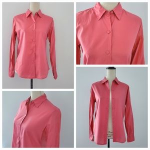 EUC Brooks Brothers Button Down Shirt Top Blouse Pink Size Small Like New